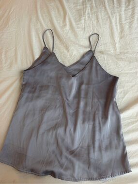 Silky Charcoal Gray Spaghetti Strap Camisole